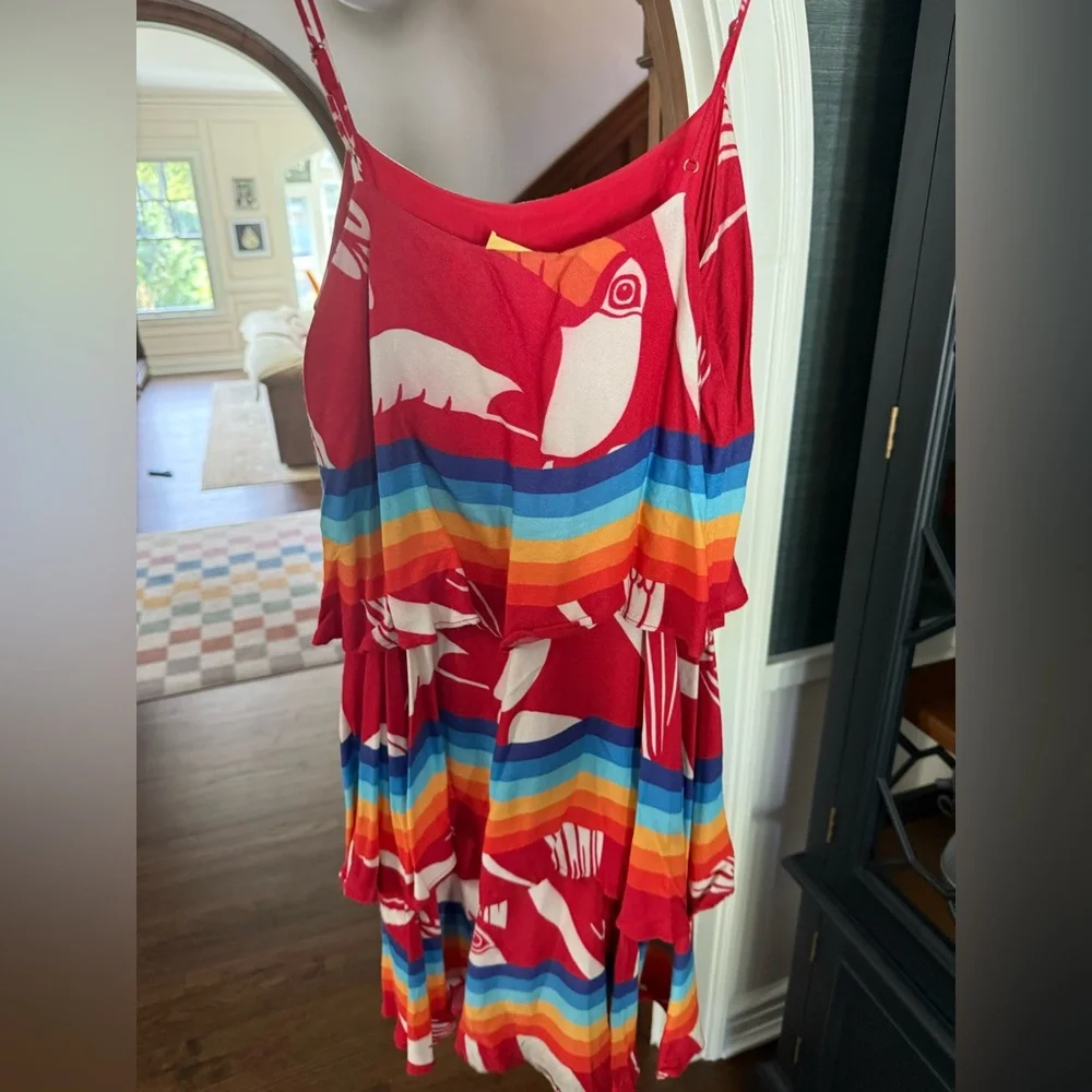 FARM Rio Colorful Striped Mini Dress - S - Picture 3 of 3